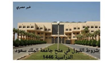 شروط القبول في منح جامعة الملك سعود الدراسية 1446