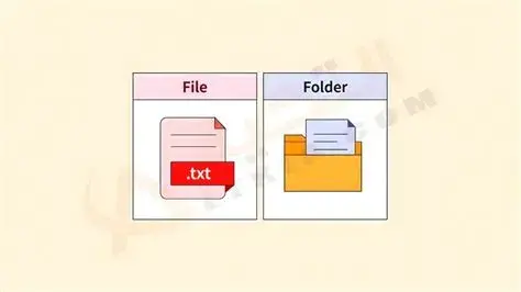 الفرق بين الملف والمجلد