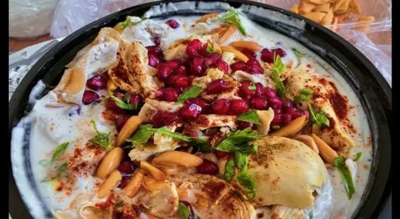 فتة الدجاج بدون رز