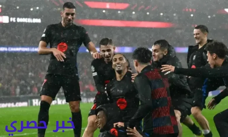 نتيجه وملخص مباراة برشلونة وبنفيكا