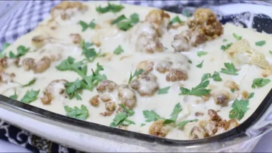 طاجن الزهرة بالطحينة كما لم تتذوقيه من قبل