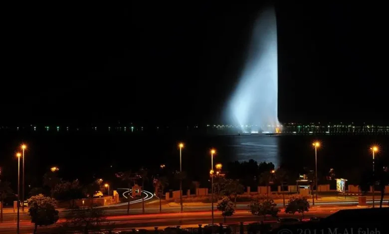 كافيهات مطلة على نافورة جدة