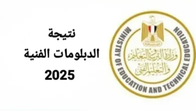 نتيجة الدبلومات الفنية 2025