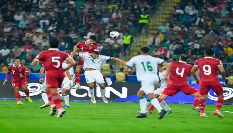 القنوات التي ستبث مباراة العراق مع إندونيسيا اليوم